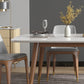 Nordic Ash White Rock Board Rectangular Dining Table Set with 4 Legs Base Clearhalo 'Dining Room Sets' 'Dining Tables & Seating' 'dining_room_set' 'furn' 'furn_dining_room_set' 'Furniture' 'furniture_dining_room_set' 'Kitchen & Dining Furniture' 'kitchen&dining_furn' 'kitchen' 3401483