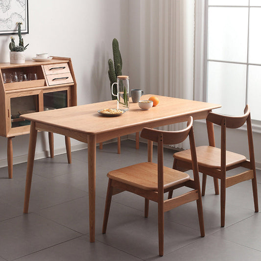 Modern Wood Rectangle Dining Set Standard Height Home Use Dining Room Furniture Set Clearhalo 'Dining Room Sets' 'Dining Tables & Seating' 'dining_room_set' 'furn' 'furn_dining_room_set' 'Furniture' 'furniture_dining_room_set' 'Kitchen & Dining Furniture' 'kitchen&dining_furn' 'kitchen' 3401505