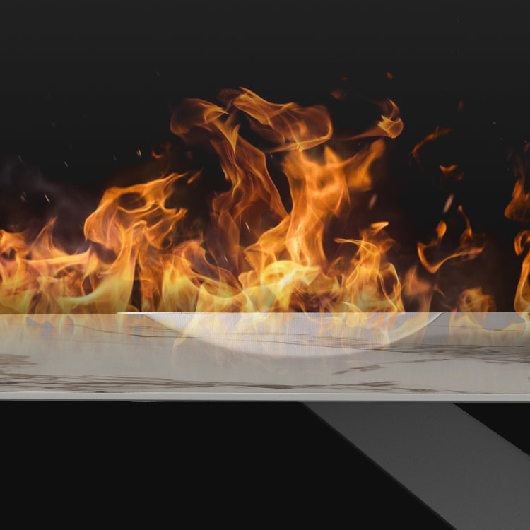 Modern Style Sintered Stone Dining Table with Standard Height Table and Black Pedestal Base Clearhalo 'Dining Room Sets' 'Dining Tables & Seating' 'dining_room_set' 'furn' 'furn_dining_room_set' 'Furniture' 'furniture_dining_room_set' 'Kitchen & Dining Furniture' 'kitchen&dining_furn' 'kitchen' 3401550