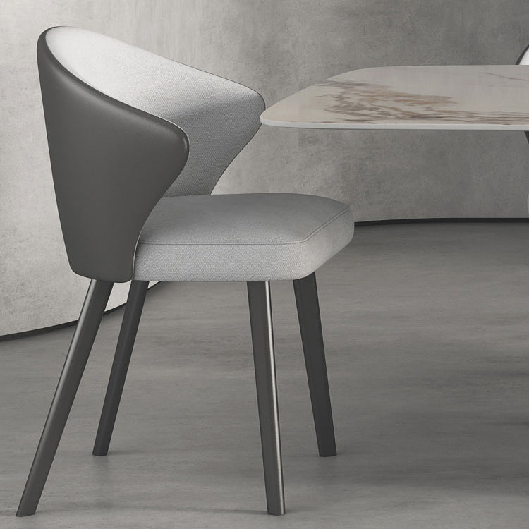 Modern Style Sintered Stone Dining Table with White Table and Pedestal Base for Home Use Clearhalo 'Dining Room Sets' 'Dining Tables & Seating' 'dining_room_set' 'furn' 'furn_dining_room_set' 'Furniture' 'furniture_dining_room_set' 'Kitchen & Dining Furniture' 'kitchen&dining_furn' 'kitchen' 3401631