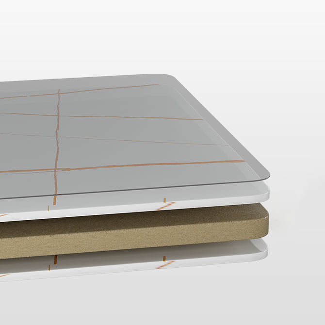 Minimalist Sintered Stone White Dining Set Standard Rectangle Shape Dining Set for Kitchen Clearhalo 'Dining Room Sets' 'Dining Tables & Seating' 'dining_room_set' 'furn' 'furn_dining_room_set' 'Furniture' 'furniture_dining_room_set' 'Kitchen & Dining Furniture' 'kitchen&dining_furn' 'kitchen' 3401644