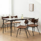 Industrial Dining Room Set with Rectangle Table and Metal Base Dining Set for Home Use Clearhalo 'Dining Room Sets' 'Dining Tables & Seating' 'dining_room_set' 'furn' 'furn_dining_room_set' 'Furniture' 'furniture_dining_room_set' 'Kitchen & Dining Furniture' 'kitchen&dining_furn' 'kitchen' 3401669
