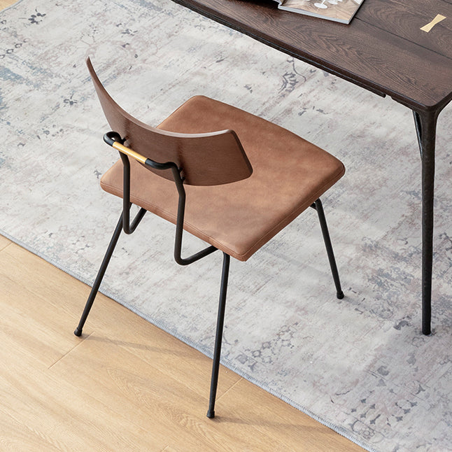 Industrial Dining Room Set with Rectangle Table and Metal Base Dining Set for Home Use Clearhalo 'Dining Room Sets' 'Dining Tables & Seating' 'dining_room_set' 'furn' 'furn_dining_room_set' 'Furniture' 'furniture_dining_room_set' 'Kitchen & Dining Furniture' 'kitchen&dining_furn' 'kitchen' 3401673