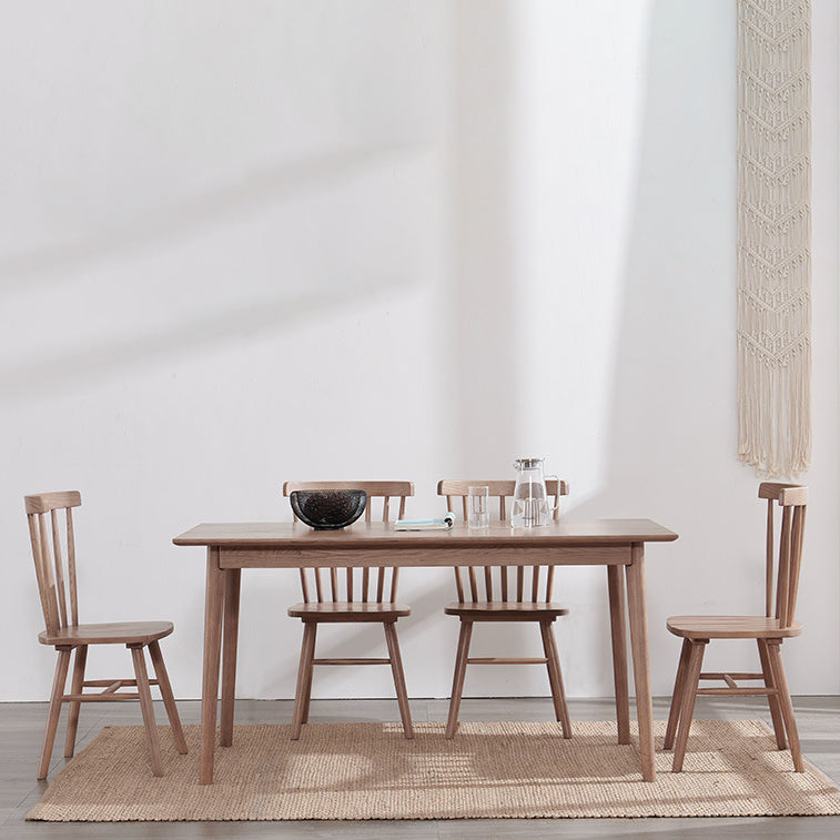 Modern Kitchen Wooden Dining Furniture Set with Rectangle Table Formal Dining¬†Room¬†Table¬†Set Clearhalo 'Dining Room Sets' 'Dining Tables & Seating' 'dining_room_set' 'furn' 'furn_dining_room_set' 'Furniture' 'furniture_dining_room_set' 'Kitchen & Dining Furniture' 'kitchen&dining_furn' 'kitchen' 3401686