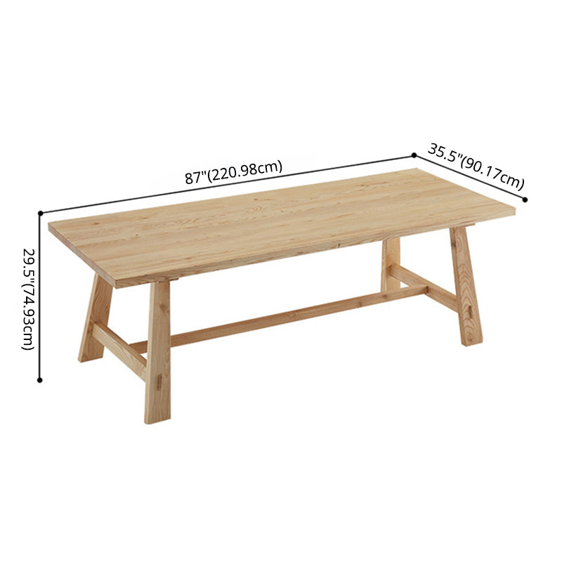 Modern Style Rectangle Dining¬†Room¬†Table¬†Set with Solid Wood Dining Set with 4 Legs Table Clearhalo 'Dining Room Sets' 'Dining Tables & Seating' 'dining_room_set' 'furn' 'furn_dining_room_set' 'Furniture' 'furniture_dining_room_set' 'Kitchen & Dining Furniture' 'kitchen&dining_furn' 'kitchen' 3401813