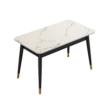 Modern Style Sintered Stone Dining Set with Rectangle Shape Dinette Set with 4 Legs Table Table Only Clearhalo 'Dining Room Sets' 'Dining Tables & Seating' 'dining_room_set' 'furn' 'furn_dining_room_set' 'Furniture' 'furniture_dining_room_set' 'Kitchen & Dining Furniture' 'kitchen&dining_furn' 'kitchen' 3401817