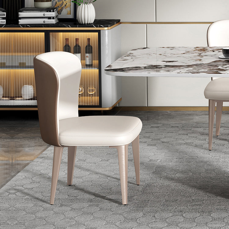 Minimalist Gray White Standard Dining Set Sintered Stone Rectangle Dining Set with Pedestal Base Clearhalo 'Dining Room Sets' 'Dining Tables & Seating' 'dining_room_set' 'furn' 'furn_dining_room_set' 'Furniture' 'furniture_dining_room_set' 'Kitchen & Dining Furniture' 'kitchen&dining_furn' 'kitchen' 3401886