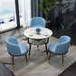 Glam Sintered Stone Dining Table Set with 3 Legs Base Dining Furniture for Home Use Blue 4 Piece Set Clearhalo 'Dining Room Sets' 'Dining Tables & Seating' 'dining_room_set' 'furn' 'furn_dining_room_set' 'Furniture' 'furniture_dining_room_set' 'Kitchen & Dining Furniture' 'kitchen&dining_furn' 'kitchen' 3401968
