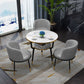Glam Sintered Stone Dining Table Set with 3 Legs Base Dining Furniture for Home Use Grey 4 Piece Set Clearhalo 'Dining Room Sets' 'Dining Tables & Seating' 'dining_room_set' 'furn' 'furn_dining_room_set' 'Furniture' 'furniture_dining_room_set' 'Kitchen & Dining Furniture' 'kitchen&dining_furn' 'kitchen' 3401972