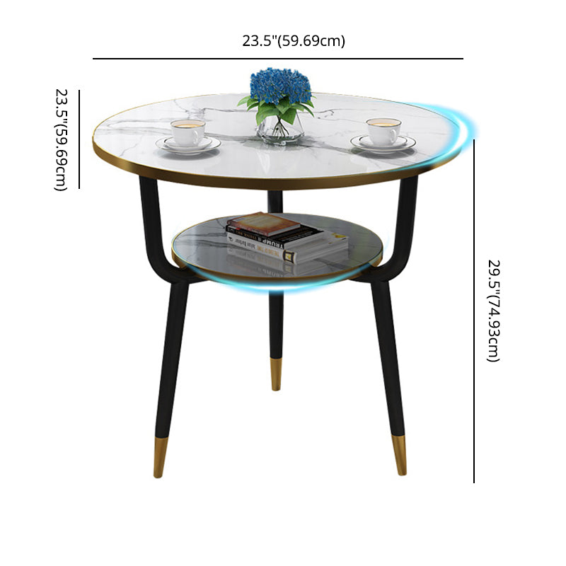 Glam Sintered Stone Dining Table Set with 3 Legs Base Dining Furniture for Home Use Clearhalo 'Dining Room Sets' 'Dining Tables & Seating' 'dining_room_set' 'furn' 'furn_dining_room_set' 'Furniture' 'furniture_dining_room_set' 'Kitchen & Dining Furniture' 'kitchen&dining_furn' 'kitchen' 3401977