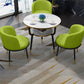 Glam Sintered Stone Dining Table Set with 3 Legs Base Dining Furniture for Home Use Green 4 Piece Set Clearhalo 'Dining Room Sets' 'Dining Tables & Seating' 'dining_room_set' 'furn' 'furn_dining_room_set' 'Furniture' 'furniture_dining_room_set' 'Kitchen & Dining Furniture' 'kitchen&dining_furn' 'kitchen' 3401980