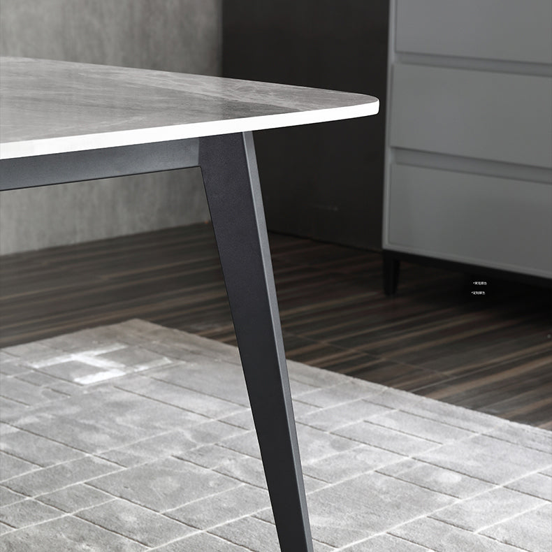 Modern Style Sintered Stone Top Dining¬†Room¬†Table¬†Set with Rectangle Table Dining Furniture Clearhalo 'Dining Room Sets' 'Dining Tables & Seating' 'dining_room_set' 'furn' 'furn_dining_room_set' 'Furniture' 'furniture_dining_room_set' 'Kitchen & Dining Furniture' 'kitchen&dining_furn' 'kitchen' 3407105