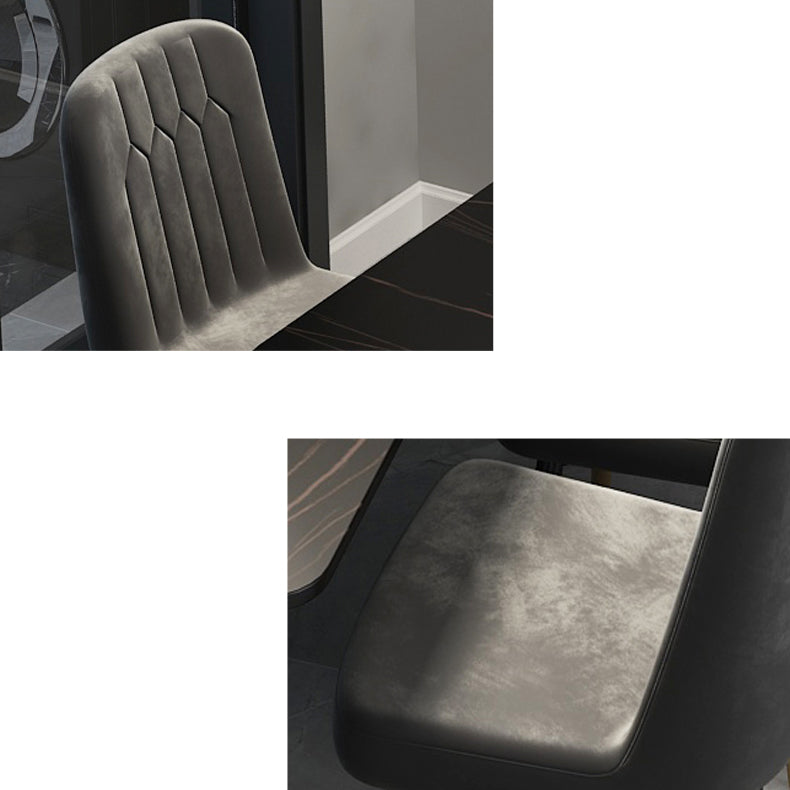 Rectangle Contemporary Sintered Stone Dining Room Set with 4 Legs Table Dining Table Sets Clearhalo 'Dining Room Sets' 'Dining Tables & Seating' 'dining_room_set' 'furn' 'furn_dining_room_set' 'Furniture' 'furniture_dining_room_set' 'Kitchen & Dining Furniture' 'kitchen&dining_furn' 'kitchen' 3407133