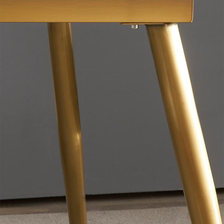 Modern Style Sintered Stone Dining Table with White Rectangle Shape Table for Home Use Clearhalo 'Dining Room Sets' 'Dining Tables & Seating' 'dining_room_set' 'furn' 'furn_dining_room_set' 'Furniture' 'furniture_dining_room_set' 'Kitchen & Dining Furniture' 'kitchen&dining_furn' 'kitchen' 3407163