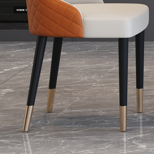 Modern Style Marble Table with White Rectangle Shape Table for Home Use Clearhalo 'Dining Room Sets' 'Dining Tables & Seating' 'dining_room_set' 'furn' 'furn_dining_room_set' 'Furniture' 'furniture_dining_room_set' 'Kitchen & Dining Furniture' 'kitchen&dining_furn' 'kitchen' 3407218