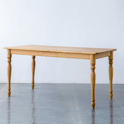 Traditional Solid Wood Dining Room Set with Rectangle Top and 4 Legs Base Dining Furniture Table Only Clearhalo 'Dining Room Sets' 'Dining Tables & Seating' 'dining_room_set' 'furn' 'furn_dining_room_set' 'Furniture' 'furniture_dining_room_set' 'Kitchen & Dining Furniture' 'kitchen&dining_furn' 'kitchen' 3407316