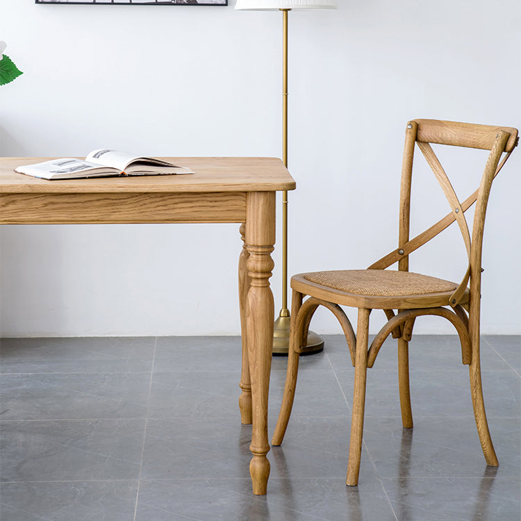 Traditional Solid Wood Dining Room Set with Rectangle Top and 4 Legs Base Dining Furniture Clearhalo 'Dining Room Sets' 'Dining Tables & Seating' 'dining_room_set' 'furn' 'furn_dining_room_set' 'Furniture' 'furniture_dining_room_set' 'Kitchen & Dining Furniture' 'kitchen&dining_furn' 'kitchen' 3407323