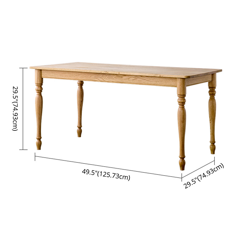 Traditional Solid Wood Dining Room Set with Rectangle Top and 4 Legs Base Dining Furniture Clearhalo 'Dining Room Sets' 'Dining Tables & Seating' 'dining_room_set' 'furn' 'furn_dining_room_set' 'Furniture' 'furniture_dining_room_set' 'Kitchen & Dining Furniture' 'kitchen&dining_furn' 'kitchen' 3407325