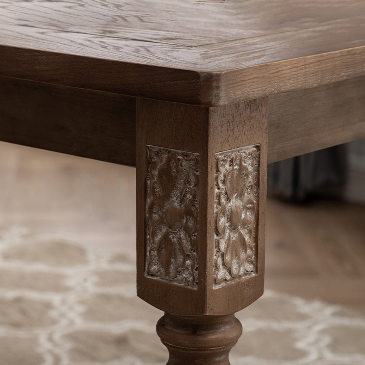 Country Solid Wood Dining Table Set with 4 Legs Base Dining Room Furniture for Home Use Clearhalo 'Dining Room Sets' 'Dining Tables & Seating' 'dining_room_set' 'furn' 'furn_dining_room_set' 'Furniture' 'furniture_dining_room_set' 'Kitchen & Dining Furniture' 'kitchen&dining_furn' 'kitchen' 3407338