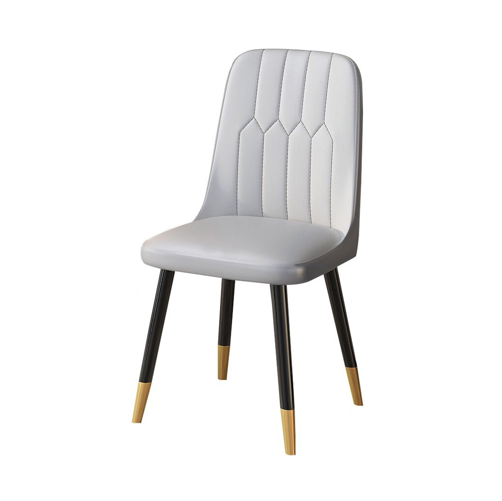 Traditional Sintered Stone Top Dining Set with 4 Black Metallic Legs for Dining Furniture Clearhalo 'Dining Room Sets' 'Dining Tables & Seating' 'dining_room_set' 'furn' 'furn_dining_room_set' 'Furniture' 'furniture_dining_room_set' 'Kitchen & Dining Furniture' 'kitchen&dining_furn' 'kitchen' 3407403