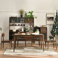 Modern Solid Wood Brown Dining¬†Room¬†Set with Rectangle Table Dining Table Furniture for Home Use Clearhalo 'Dining Room Sets' 'Dining Tables & Seating' 'dining_room_set' 'furn' 'furn_dining_room_set' 'Furniture' 'furniture_dining_room_set' 'Kitchen & Dining Furniture' 'kitchen&dining_furn' 'kitchen' 3407449