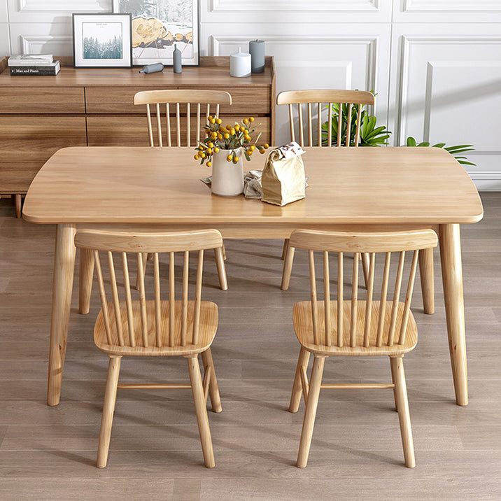 Modern Solid Wood Rectangle Dining¬†Room¬†Set Home Use Dining Table Furniture Clearhalo 'Dining Room Sets' 'Dining Tables & Seating' 'dining_room_set' 'furn' 'furn_dining_room_set' 'Furniture' 'furniture_dining_room_set' 'Kitchen & Dining Furniture' 'kitchen&dining_furn' 'kitchen' 3407467