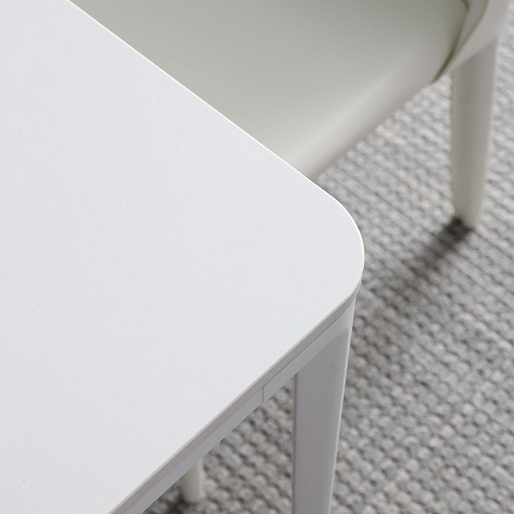 Modern Sintered Stone Rectangle Dining Set White Home Use Dining Room Furniture Set Clearhalo 'Dining Room Sets' 'Dining Tables & Seating' 'dining_room_set' 'furn' 'furn_dining_room_set' 'Furniture' 'furniture_dining_room_set' 'Kitchen & Dining Furniture' 'kitchen&dining_furn' 'kitchen' 3407537