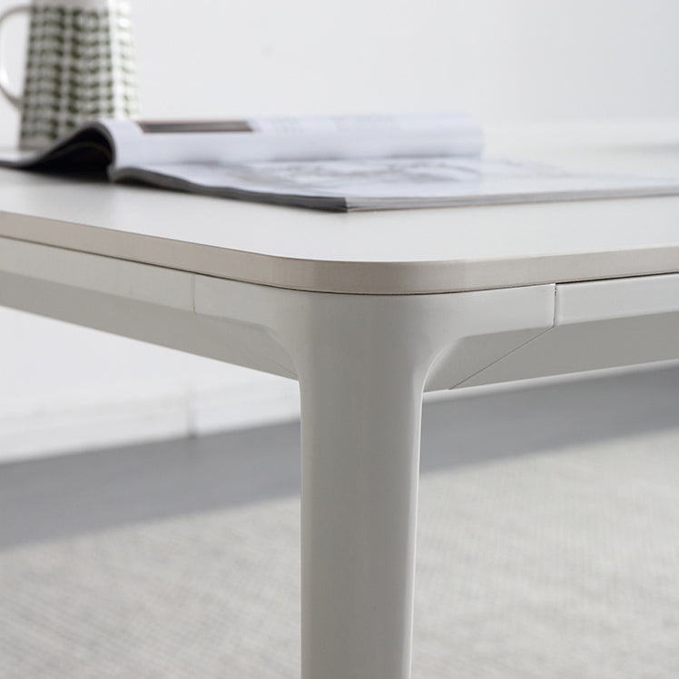 Modern Sintered Stone Rectangle Dining Set White Home Use Dining Room Furniture Set Clearhalo 'Dining Room Sets' 'Dining Tables & Seating' 'dining_room_set' 'furn' 'furn_dining_room_set' 'Furniture' 'furniture_dining_room_set' 'Kitchen & Dining Furniture' 'kitchen&dining_furn' 'kitchen' 3407538