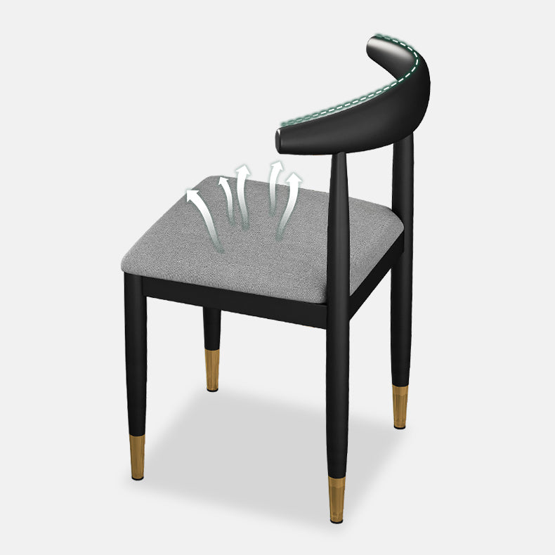 Modern Style Kitchen Rectangle Shape Dining Set Sintered Stone Standard Dining Set in Black Clearhalo 'Dining Room Sets' 'Dining Tables & Seating' 'dining_room_set' 'furn' 'furn_dining_room_set' 'Furniture' 'furniture_dining_room_set' 'Kitchen & Dining Furniture' 'kitchen&dining_furn' 'kitchen' 3407580