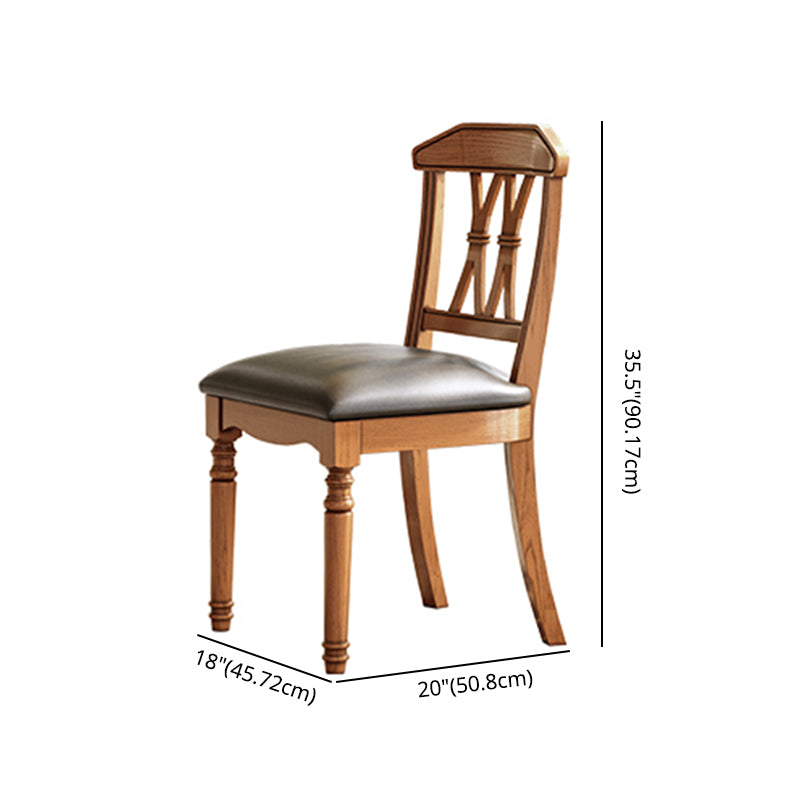 Traditional Solid Wood Dining Set Standard Height with Rectangle Top Dining¬†Room¬†Set Clearhalo 'Dining Room Sets' 'Dining Tables & Seating' 'dining_room_set' 'furn' 'furn_dining_room_set' 'Furniture' 'furniture_dining_room_set' 'Kitchen & Dining Furniture' 'kitchen&dining_furn' 'kitchen' 3407609