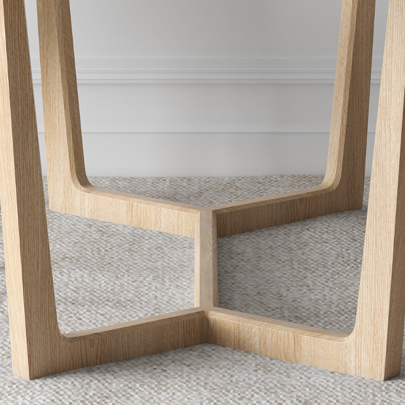 Contemporary Dining Table Set with Solid Wood Table and PU Leather Chairs Clearhalo 'Dining Room Sets' 'Dining Tables & Seating' 'dining_room_set' 'furn' 'furn_dining_room_set' 'Furniture' 'furniture_dining_room_set' 'Kitchen & Dining Furniture' 'kitchen&dining_furn' 'kitchen' 3413417