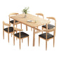 Modern MDF Top Rectangle Shape Dining Set Standard Brown Dining Set With 4 Legs Table Clearhalo 'Dining Room Sets' 'Dining Tables & Seating' 'dining_room_set' 'furn' 'furn_dining_room_set' 'Furniture' 'furniture_dining_room_set' 'Kitchen & Dining Furniture' 'kitchen&dining_furn' 'kitchen' 3413525