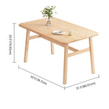 Modern MDF Top Rectangle Shape Dining Set Standard Brown Dining Set With 4 Legs Table Clearhalo 'Dining Room Sets' 'Dining Tables & Seating' 'dining_room_set' 'furn' 'furn_dining_room_set' 'Furniture' 'furniture_dining_room_set' 'Kitchen & Dining Furniture' 'kitchen&dining_furn' 'kitchen' 3413533