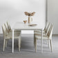 Modern Sintered Stone Table Set of 5/7 with Rectangle Table Dining Set with White Chairs Clearhalo 'Dining Room Sets' 'Dining Tables & Seating' 'dining_room_set' 'furn' 'furn_dining_room_set' 'Furniture' 'furniture_dining_room_set' 'Kitchen & Dining Furniture' 'kitchen&dining_furn' 'kitchen' 3413597