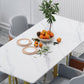 Modern Sintered Stone Top Standard Dining Set White Rectangle Shape Dining Set with Double Pedestal Clearhalo 'Dining Room Sets' 'Dining Tables & Seating' 'dining_room_set' 'furn' 'furn_dining_room_set' 'Furniture' 'furniture_dining_room_set' 'Kitchen & Dining Furniture' 'kitchen&dining_furn' 'kitchen' 3413716