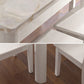 Minimalist Marble Dining Set with Rectangle Table White Dining Set with 4 Legs Base Clearhalo 'Dining Room Sets' 'Dining Tables & Seating' 'dining_room_set' 'furn' 'furn_dining_room_set' 'Furniture' 'furniture_dining_room_set' 'Kitchen & Dining Furniture' 'kitchen&dining_furn' 'kitchen' 3413764