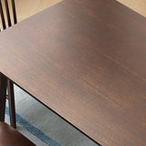 Minimalist Standard Solid Wood Dining Set Rectangle Shape for Kitchen Dining Set in Khaki Clearhalo 'Dining Room Sets' 'Dining Tables & Seating' 'dining_room_set' 'furn' 'furn_dining_room_set' 'Furniture' 'furniture_dining_room_set' 'Kitchen & Dining Furniture' 'kitchen&dining_furn' 'kitchen' 3413790