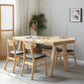 Contemporary Natural Standard Dining Set Solid Wood Kitchen Dining Set with 4 Legs Base Clearhalo 'Dining Room Sets' 'Dining Tables & Seating' 'dining_room_set' 'furn' 'furn_dining_room_set' 'Furniture' 'furniture_dining_room_set' 'Kitchen & Dining Furniture' 'kitchen&dining_furn' 'kitchen' 3413824