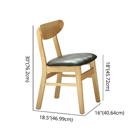 Contemporary Natural Standard Dining Set Solid Wood Kitchen Dining Set with 4 Legs Base Clearhalo 'Dining Room Sets' 'Dining Tables & Seating' 'dining_room_set' 'furn' 'furn_dining_room_set' 'Furniture' 'furniture_dining_room_set' 'Kitchen & Dining Furniture' 'kitchen&dining_furn' 'kitchen' 3413835