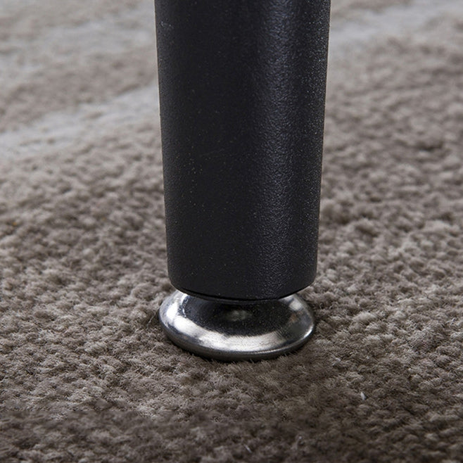 Modern Sintered Stone White Dining Set with Rectangle Table and Black Legs Dining Set Clearhalo 'Dining Room Sets' 'Dining Tables & Seating' 'dining_room_set' 'furn' 'furn_dining_room_set' 'Furniture' 'furniture_dining_room_set' 'Kitchen & Dining Furniture' 'kitchen&dining_furn' 'kitchen' 3413915