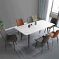 Modern Style Sintered Stone Dining Table with Rectangle Shape Table and 4 Legs Base for Home Use Clearhalo 'Dining Room Sets' 'Dining Tables & Seating' 'dining_room_set' 'furn' 'furn_dining_room_set' 'Furniture' 'furniture_dining_room_set' 'Kitchen & Dining Furniture' 'kitchen&dining_furn' 'kitchen' 3413922