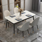 Modern Style Sintered Stone Dinette Set with Rectangle Table Dining Room Furniture for Dining Room White Clearhalo 'Dining Room Sets' 'Dining Tables & Seating' 'dining_room_set' 'furn' 'furn_dining_room_set' 'Furniture' 'furniture_dining_room_set' 'Kitchen & Dining Furniture' 'kitchen&dining_furn' 'kitchen' 3413936