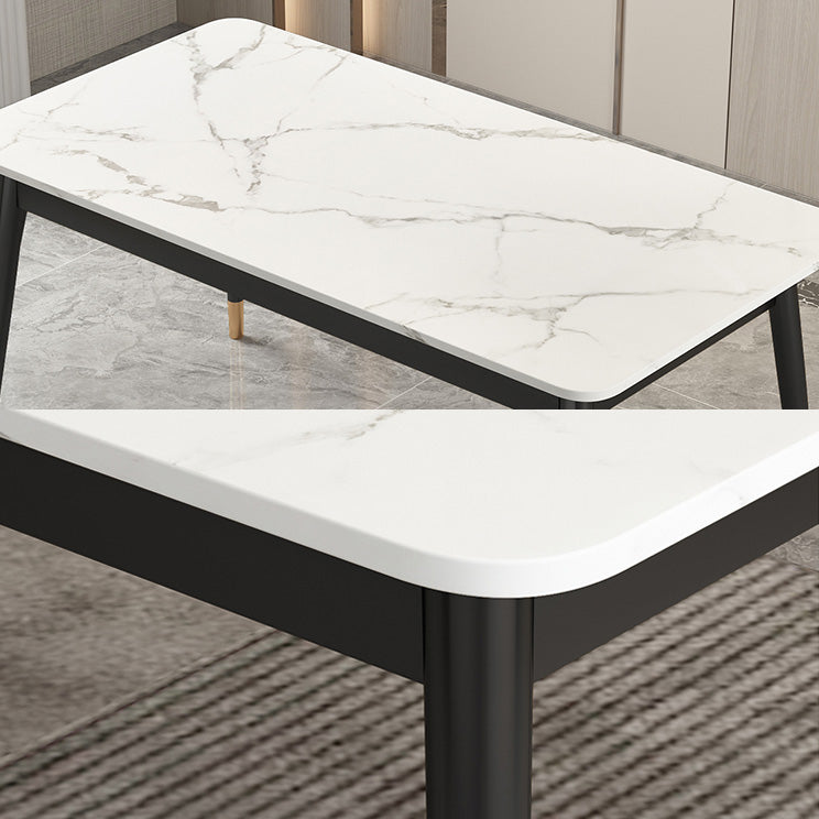 Modern Style Sintered Stone Dinette Set with Rectangle Table Dining Room Furniture for Dining Room Clearhalo 'Dining Room Sets' 'Dining Tables & Seating' 'dining_room_set' 'furn' 'furn_dining_room_set' 'Furniture' 'furniture_dining_room_set' 'Kitchen & Dining Furniture' 'kitchen&dining_furn' 'kitchen' 3413941