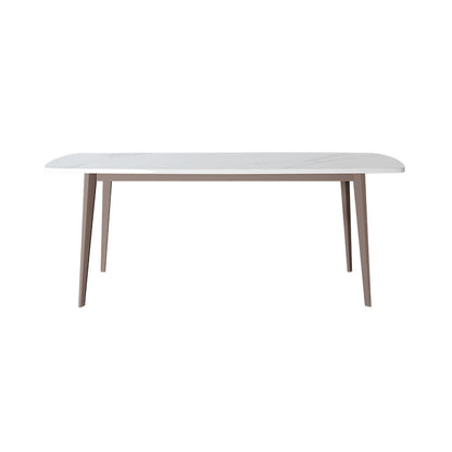 Modern Style Sintered Stone Dining Set with 4 Legs Fixed Table Dinette Set for Dining Room Table Only Clearhalo 'Dining Room Sets' 'Dining Tables & Seating' 'dining_room_set' 'furn' 'furn_dining_room_set' 'Furniture' 'furniture_dining_room_set' 'Kitchen & Dining Furniture' 'kitchen&dining_furn' 'kitchen' 3413971