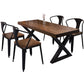 Industrial Style Solid Wood Top Dining Room Set with 4 Legs Table Dining Table Furniture Clearhalo 'Dining Room Sets' 'Dining Tables & Seating' 'dining_room_set' 'furn' 'furn_dining_room_set' 'Furniture' 'furniture_dining_room_set' 'Kitchen & Dining Furniture' 'kitchen&dining_furn' 'kitchen' 3413987