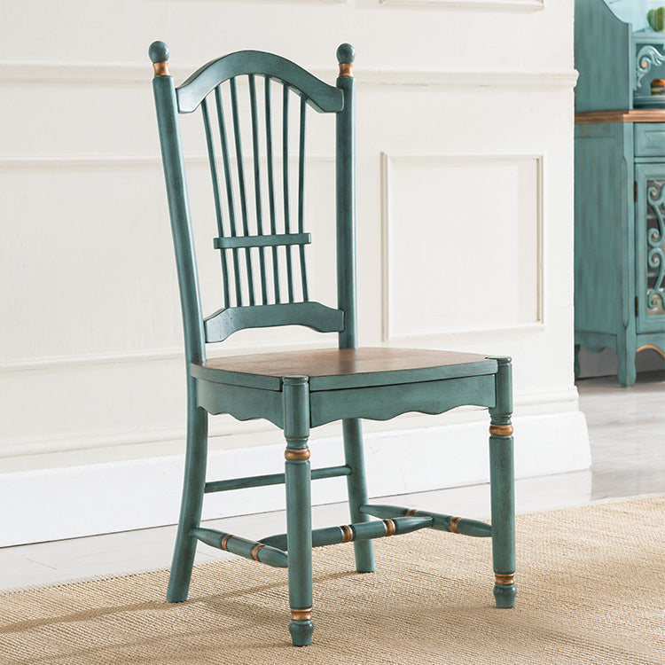 Traditional Wooden Dining Room Set Standard Height with Rectangle Top and Blue Base Dining Furniture Clearhalo 'Dining Room Sets' 'Dining Tables & Seating' 'dining_room_set' 'furn' 'furn_dining_room_set' 'Furniture' 'furniture_dining_room_set' 'Kitchen & Dining Furniture' 'kitchen&dining_furn' 'kitchen' 3414037