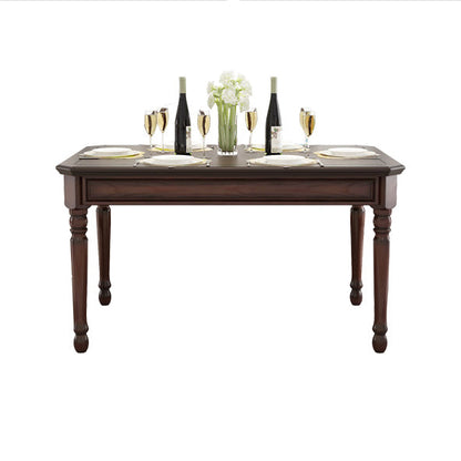Traditional Wooden Dining Set with Rectangle Top and 4 Legs Base Dining¬†Room¬†Set Table Only Clearhalo 'Dining Room Sets' 'Dining Tables & Seating' 'dining_room_set' 'furn' 'furn_dining_room_set' 'Furniture' 'furniture_dining_room_set' 'Kitchen & Dining Furniture' 'kitchen&dining_furn' 'kitchen' 3414063