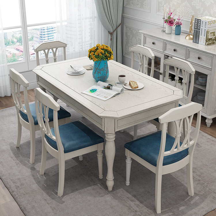 Traditional Solid Wood Dining Set Standard Height with 4 Legs Base Dining¬†Room¬†Set Clearhalo 'Dining Room Sets' 'Dining Tables & Seating' 'dining_room_set' 'furn' 'furn_dining_room_set' 'Furniture' 'furniture_dining_room_set' 'Kitchen & Dining Furniture' 'kitchen&dining_furn' 'kitchen' 3414076
