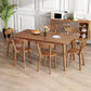Modern Style Solid Wood Dining Set with Standard Height Table and 4 Legs Base for Home Use Ladder Back 7 Piece Set Clearhalo 'Dining Room Sets' 'Dining Tables & Seating' 'dining_room_set' 'furn' 'furn_dining_room_set' 'Furniture' 'furniture_dining_room_set' 'Kitchen & Dining Furniture' 'kitchen&dining_furn' 'kitchen' 3422185
