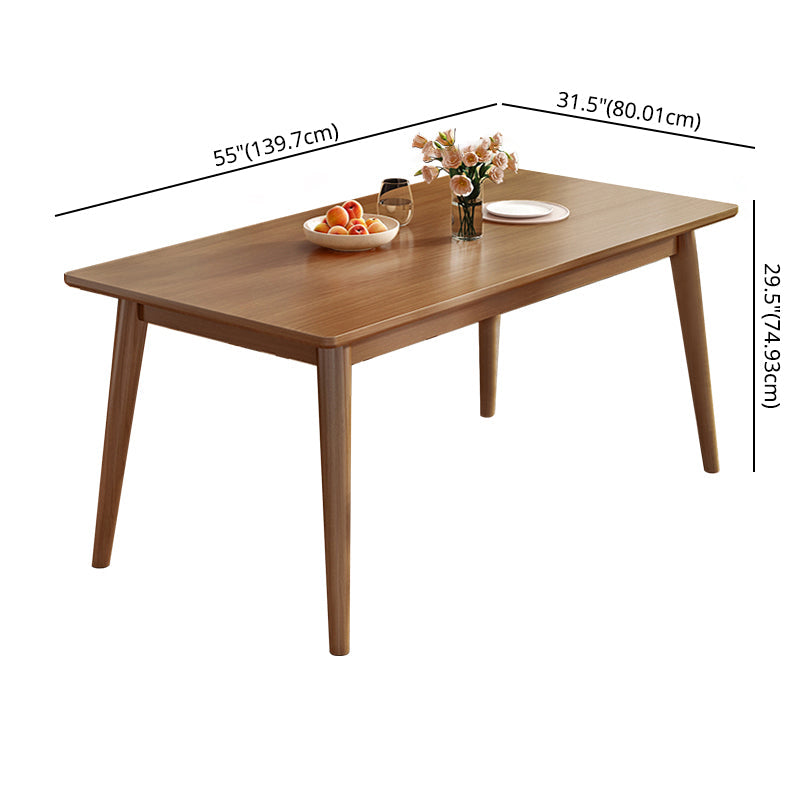 Modern Style Solid Wood Dining Set with Standard Height Table and 4 Legs Base for Home Use Clearhalo 'Dining Room Sets' 'Dining Tables & Seating' 'dining_room_set' 'furn' 'furn_dining_room_set' 'Furniture' 'furniture_dining_room_set' 'Kitchen & Dining Furniture' 'kitchen&dining_furn' 'kitchen' 3422188
